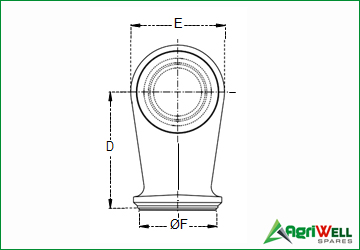 WELD ON END FOR HYDRAULIC CYLINDERS