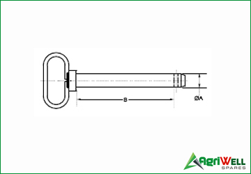 hitch pins grey handle