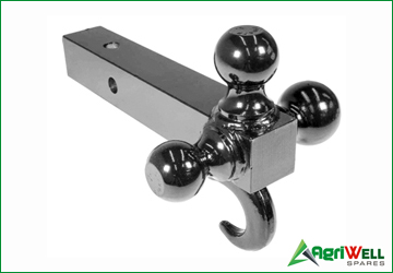 SOLID SHANK  MOUNT WITH HOOK CHROME PLATED BALLS